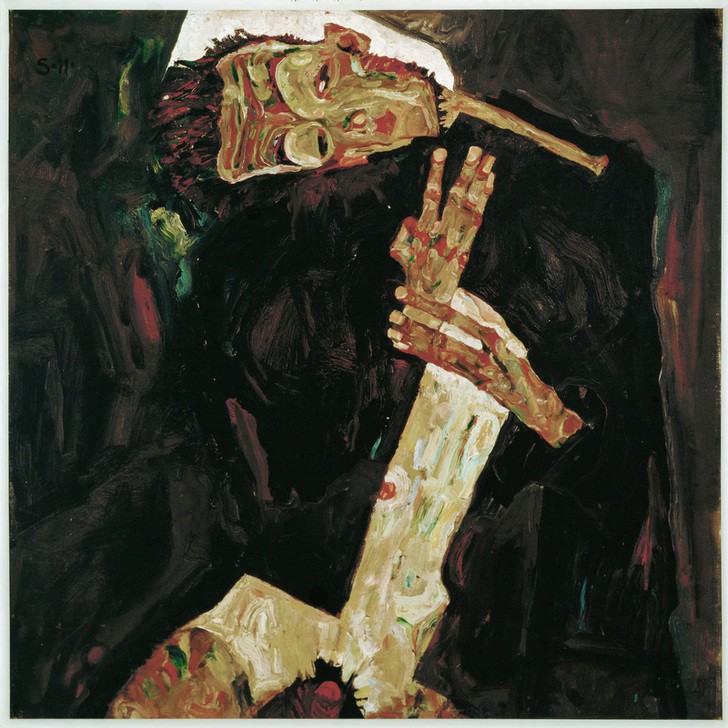 Egon Schiele, Der Lyriker (Jugendstil,Portrait)