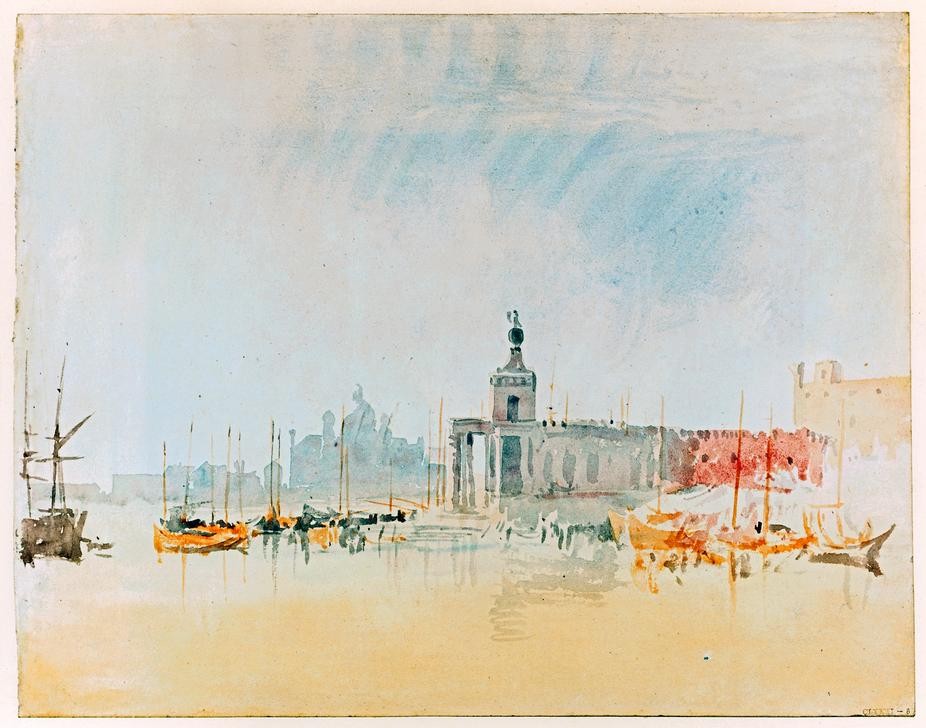 JOSEPH MALLORD WILLIAM TURNER, The Punta della Dogana, with the Zitelle in the Distance