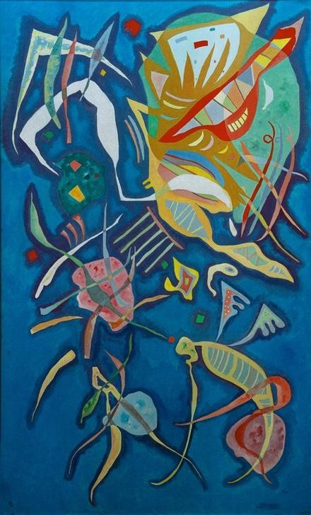 Wassily Kandinsky, Groupement (Kunst,Expressionismus,Der Blaue Reiter,Abstrakte Kunst,Russische Kunst,Abstraktion,Form,  Wohnzimmer, Treppenhaus, Farbigkeit,Farbe)