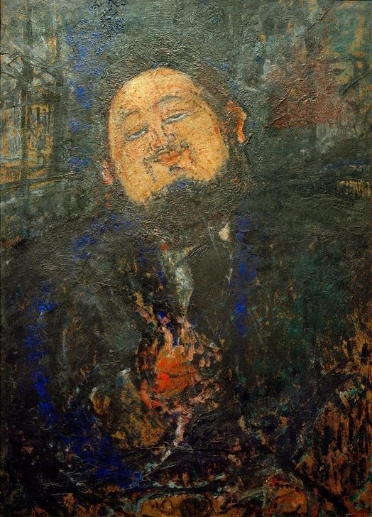 Amedeo Modigliani, Diego Rivera (Fettleibigkeit,Grafiker,Künstler,Maler (Künstler),Mann,Bart,Portrait,Italienische Kunst,Ecole De Paris,Person)