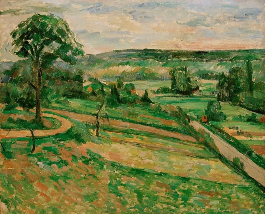 Paul Cézanne, L’arbre au tournant (Kunst,Landschaft,Strasse (Allgemein),Impressionismus,Baum,Französische Kunst)