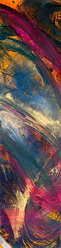 Andrea Silberhorn-Piller, Abstraction with pink II (Abstrakt, Malerei, Abstrakte malerei, Schwung, Dynamik, Bewegung, Linien, modern, zeitgenössisch, Treppenhaus, Wohnzimmer, Büro, Business, Wunschgröße, bunt)