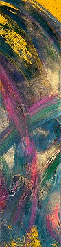 Andrea Silberhorn-Piller, Abstraction with pink III (Abstrakt, Malerei, Abstrakte malerei, Schwung, Dynamik, Bewegung, Linien, modern, zeitgenössisch, Treppenhaus, Wohnzimmer, Büro, Business, Wunschgröße, bunt)