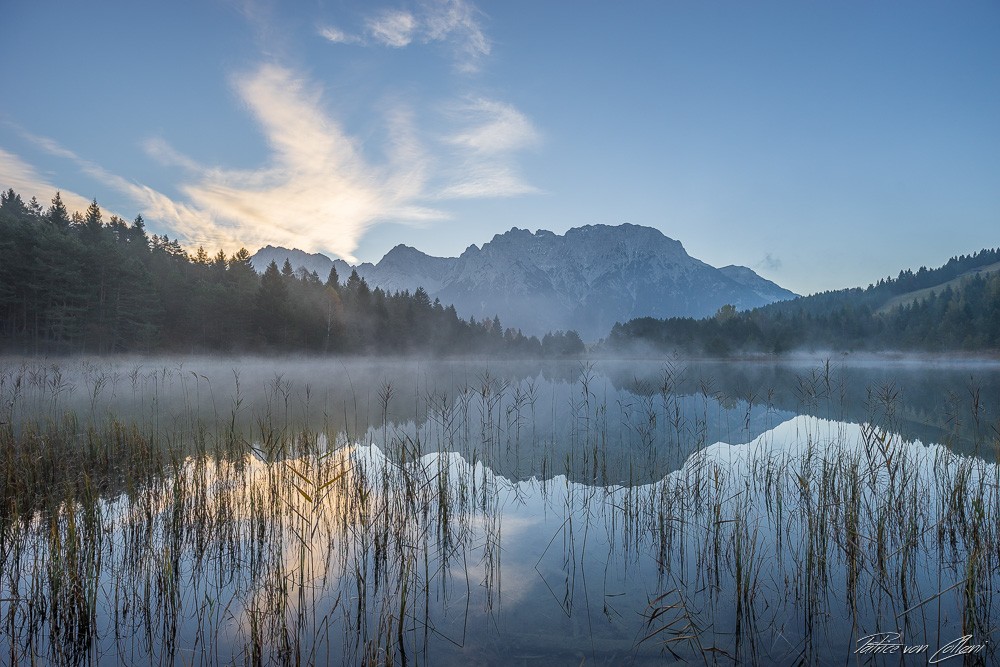 Konfiguration benutzen (Landschaft, Gebirge, Berge, See, Spiegelungen, Dunst, Stille, Wunschgröße Fotografie, Wohnzimmer, Arztpraxis)