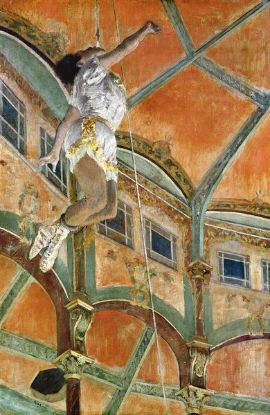 Edgar Degas, Miss La la at the Cirque Fernando, 1879 (oil on canvas)