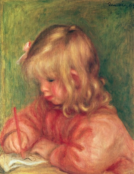 Pierre-Auguste Renoir, Child Drawing, 1905