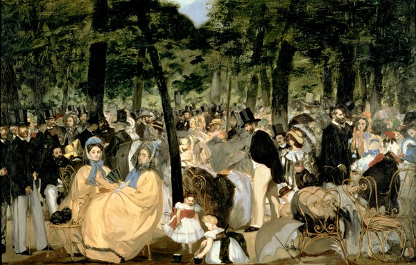 Edouard Manet, Music in the Tuileries Gardens, 1862 (oil on canvas)