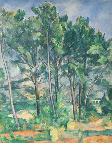 Paul Cézanne, The Aqueduct (Montagne Sainte-Victoire seen through Trees), c.1885-87 (oil on canvas)