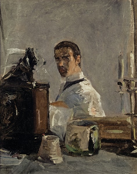 Henri de Toulouse-Lautrec, Self Portrait, 1880 (oil on panel)