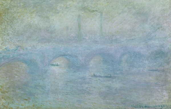 Claude Monet, Waterloo Bridge, Effect of Fog, 1903 (oil on canvas)