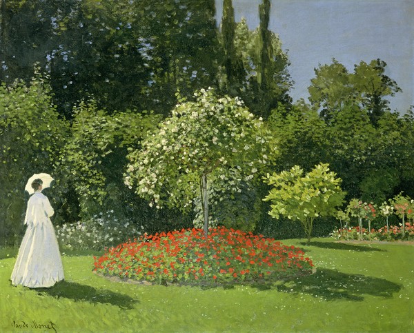 Claude Monet, Jeanne Marie Lecadre in the Garden, 1866 (oil on canvas)