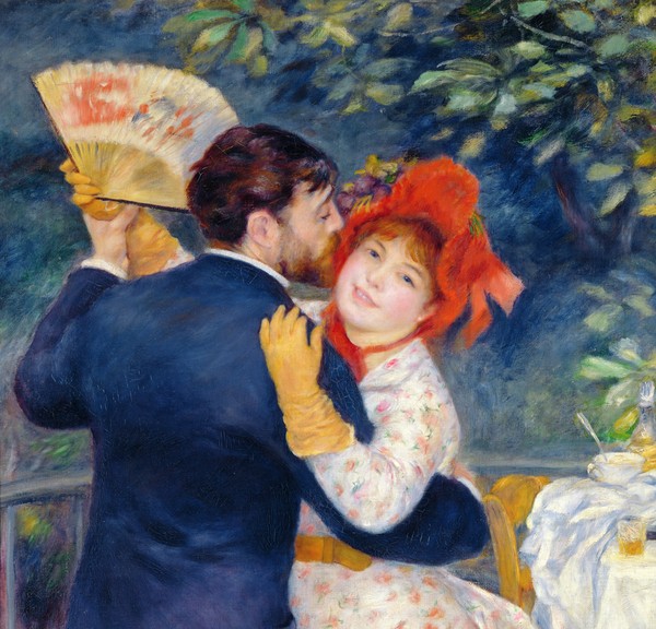 Pierre-Auguste Renoir, A Dance in the Country, 1883 (oil on canvas) (detail of 37338)