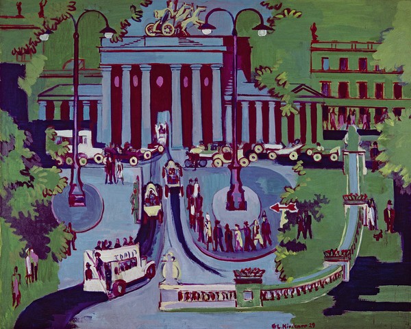 Ernst Ludwig Kirchner, The Brandenburg Gate, Berlin, 1929 (oil on canvas)