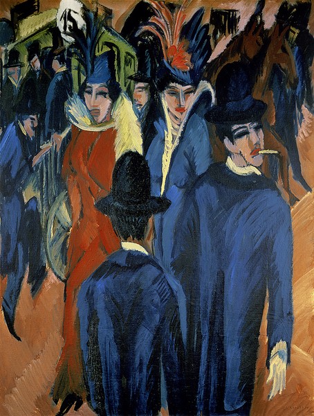 Ernst Ludwig Kirchner, Berlin Street Scene, 1913 (oil on canvas)