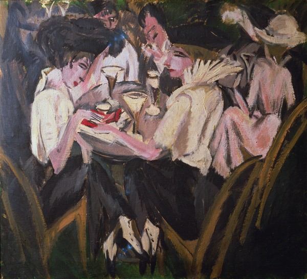Ernst Ludwig Kirchner, The Garden Cafe