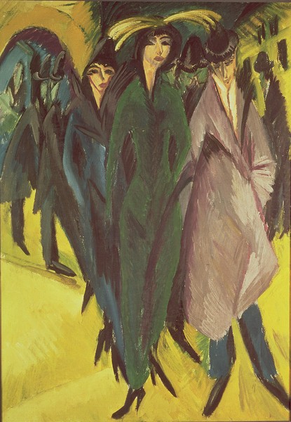 Ernst Ludwig Kirchner, Women on the Street, 1915 (oil on canvas)