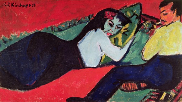 Ernst Ludwig Kirchner, Recumbent Woman