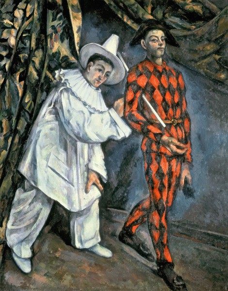 Paul Cézanne, Pierrot and Harlequin (Mardi Gras), 1888 (oil on canvas)