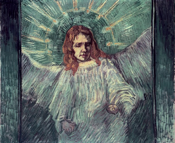 Vincent van Gogh, Head of an Angel, after Rembrandt, 1889 (oil on canvas)