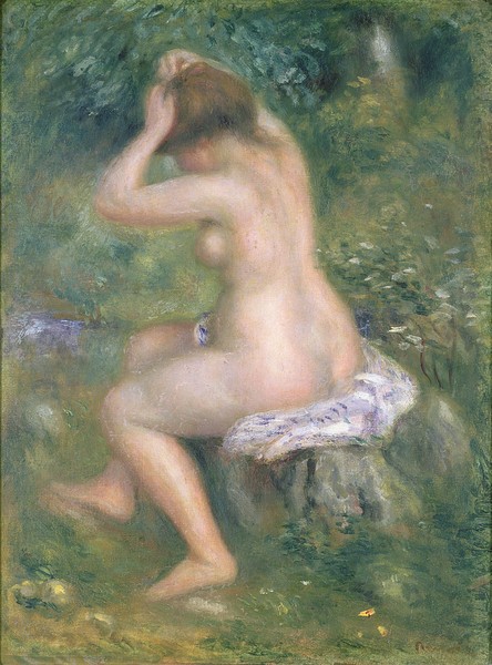 Pierre-Auguste Renoir, A Bather, c.1885-90 (oil on canvas)