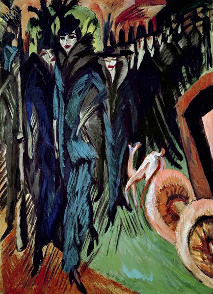 Ernst Ludwig Kirchner, Friedrichstrasse, 1914 (oil on canvas)