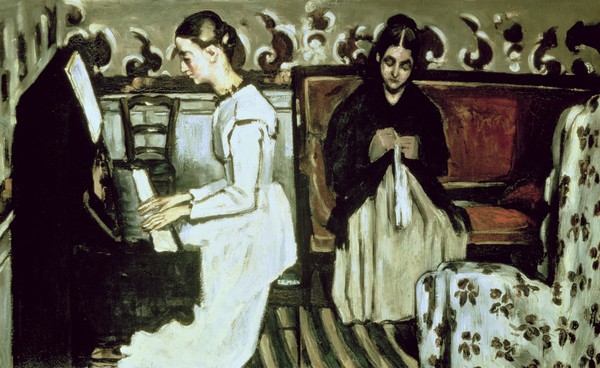 Paul Cézanne, Girl at the Piano (Overture to Tannhauser), 1868-69 (oil on canvas)