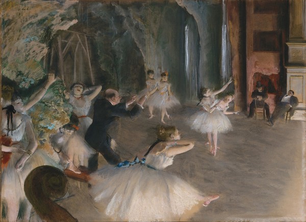 Edgar Degas, The Rehearsal Onstage, c.1874 (pastel on paper)