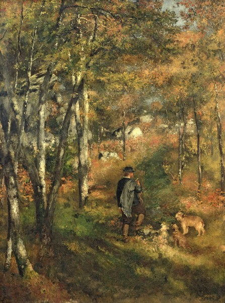 Pierre-Auguste Renoir, Jules Le Coeur in the Forest of Fontainebleau, 1866