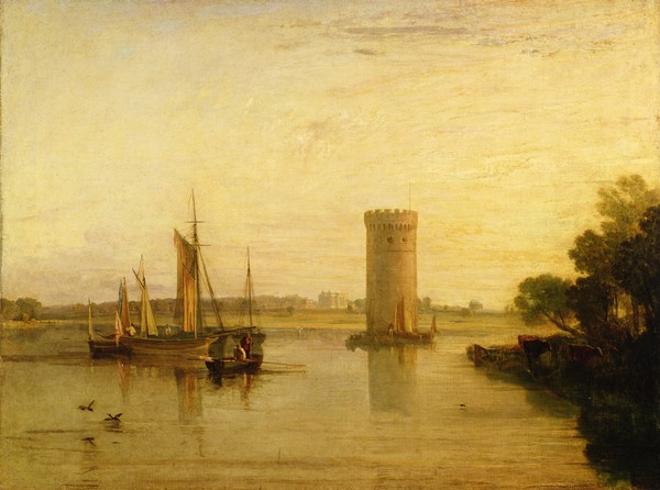 Joseph Mallord William Turner, Tabley, the Seat of Sir J.F. Leicester, Bart.: Calm Morning, c.1809