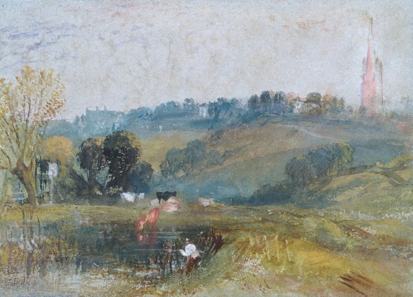 Joseph Mallord William Turner, Landscape near Petworth, c.1828 (gouache)