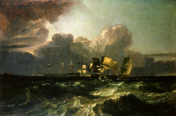 Joseph Mallord William Turner, Ships Bearing up for Anchorage ('The Egremont Sea Piece'), 1802