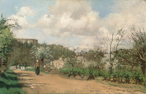 Camille Pissarro, View from Louveciennes, 1869-70 (oil on canvas)
