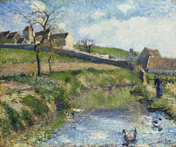 Camille Pissarro, The Farm at Osny, 1883