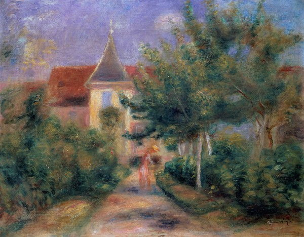 Pierre-Auguste Renoir, Renoir's house at Essoyes, 1906 (oil on canvas),