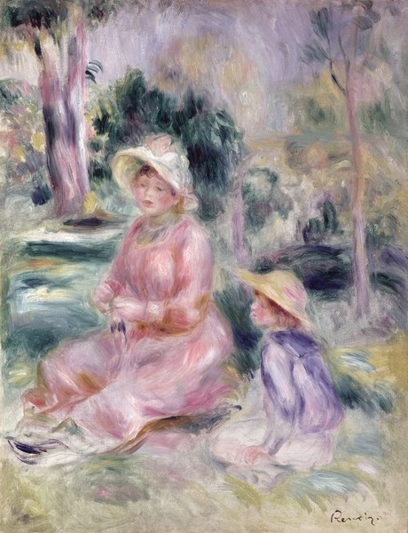 Pierre-Auguste Renoir, Madame Renoir and her son Pierre, 1890