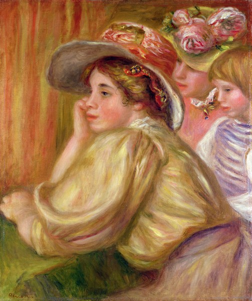 Pierre-Auguste Renoir, Coco and the two servants, 1910