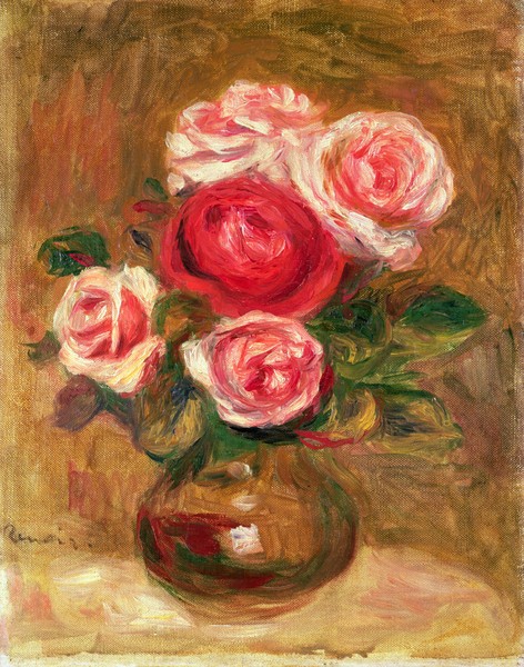 Pierre-Auguste Renoir, Roses in a pot
