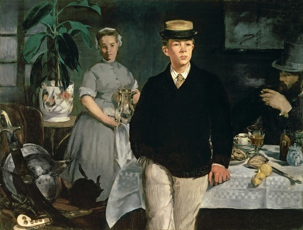 Edouard Manet, Luncheon in the Studio, 1868 (oil on canvas)
