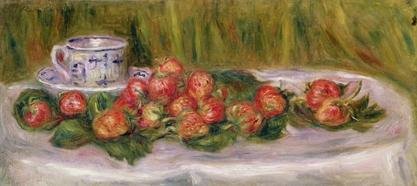 Pierre-Auguste Renoir, Still Life of Strawberries and a Tea-cup, c.1905