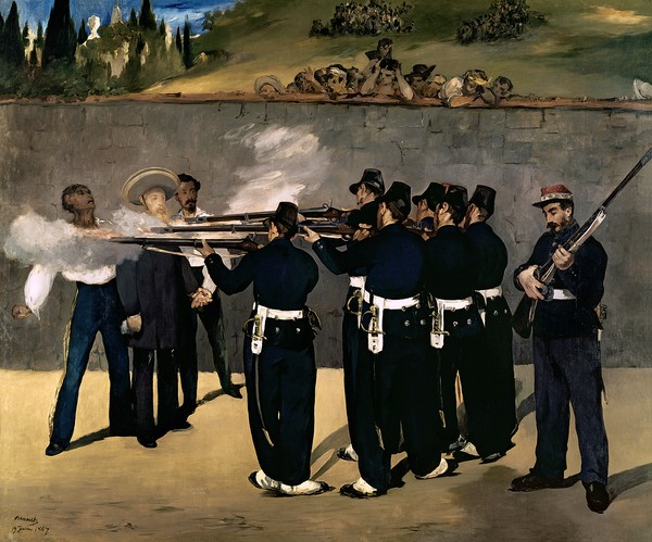 Edouard Manet, The Execution of the Emperor Maximilian, 1867-8 (oil on canvas)
