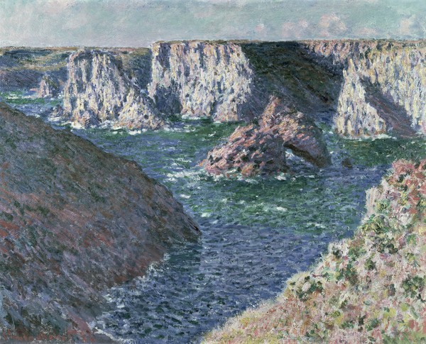Claude Monet, The Rocks of Belle Ile, 1886 (oil on canvas)