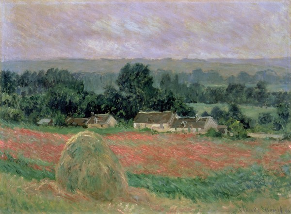 Claude Monet, Haystack at Giverny, 1886 (oil on canvas)