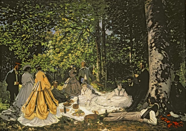Claude Monet, Luncheon on the Grass, 1865-66 (oil on canvas)