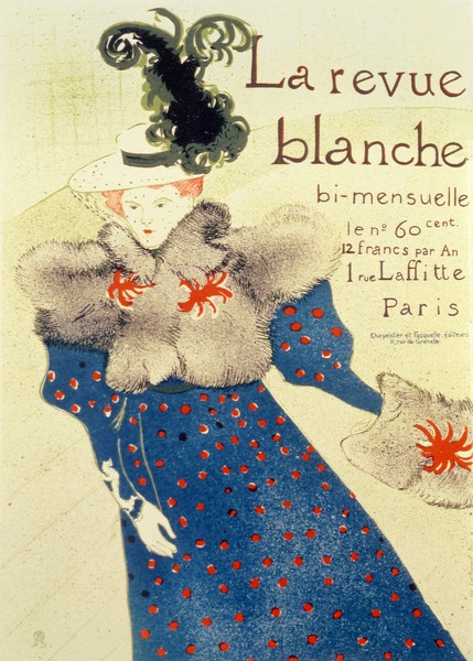 Henri de Toulouse-Lautrec, Cover of La Revue Blanche, 1895 (colour litho)