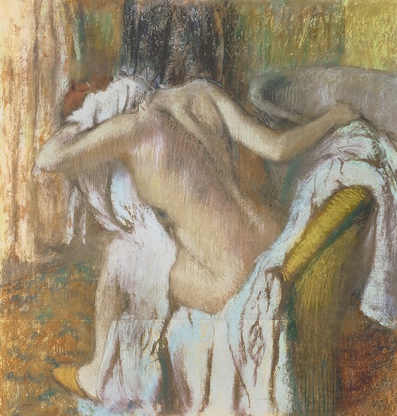 Edgar Degas, Woman drying herself, c.1888-92 (pastel)