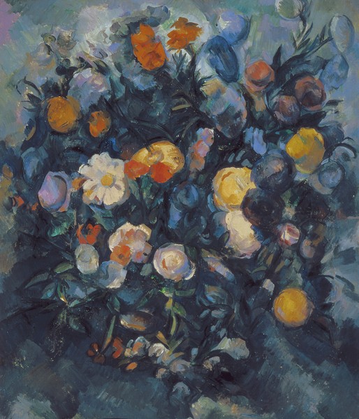 Paul Cézanne, Vase of Flowers, 19th (oil on canvas)