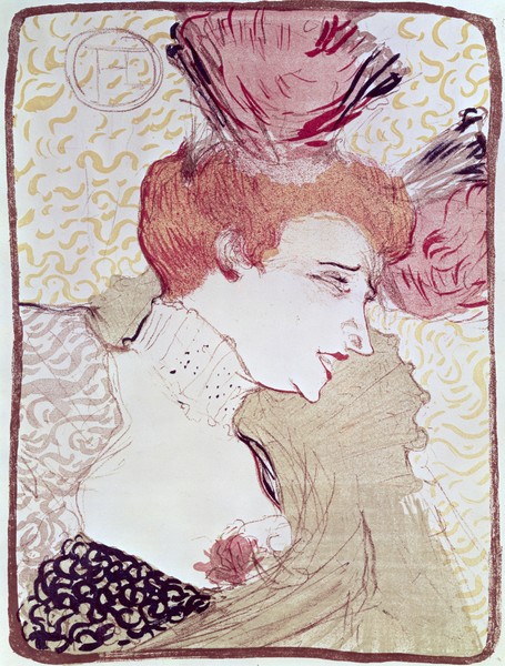 Henri de Toulouse-Lautrec, Portrait of Marcelle Lendor, 1895 (litho)