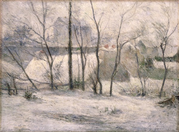 Paul Gauguin, Winter Landscape, 1879 (oil on canvas)