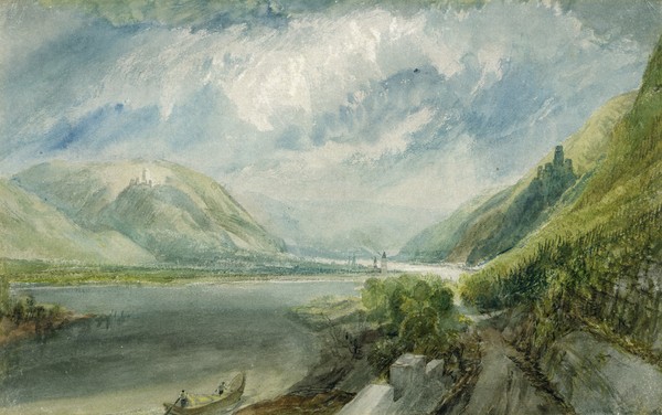 Joseph Mallord William Turner, Junction of the Rhine and the Lahn, 1817 (gouache and w/c)