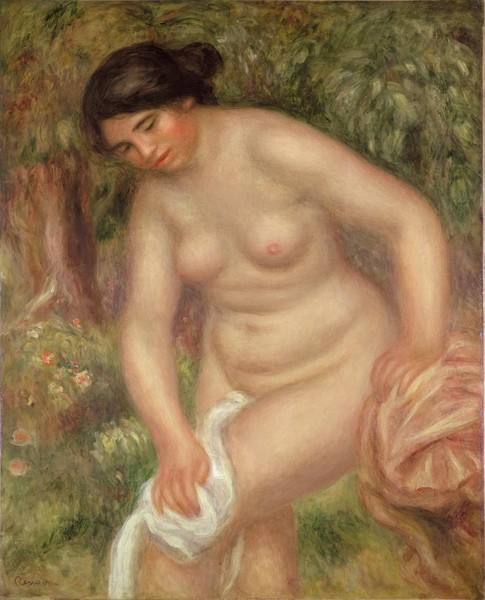 Pierre-Auguste Renoir, Bather drying herself, 1895 (oil on canvas)